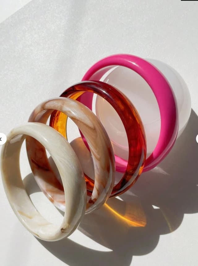 Colored bangles