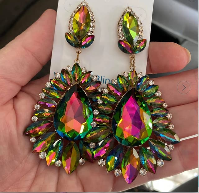 Rainbow Colored Earrings